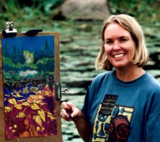 Marianne and Lauren Painting 1995-EDIT